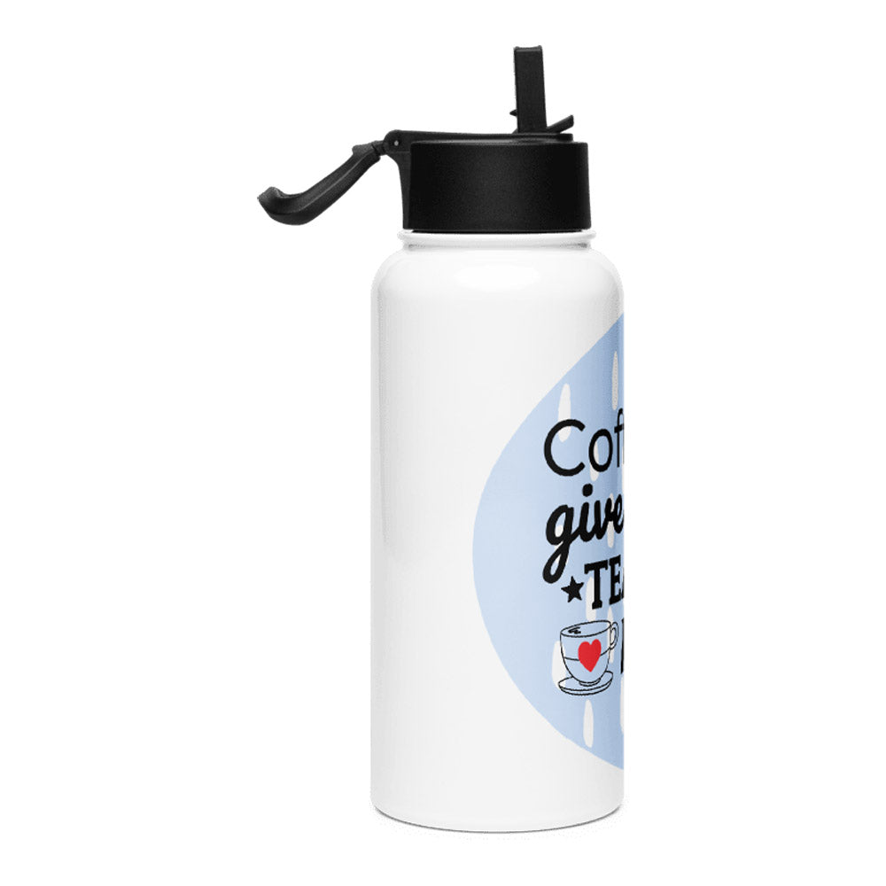 Mosaic Motif KSV 7 Stainless Steel Water Bottle with a Straw Lid