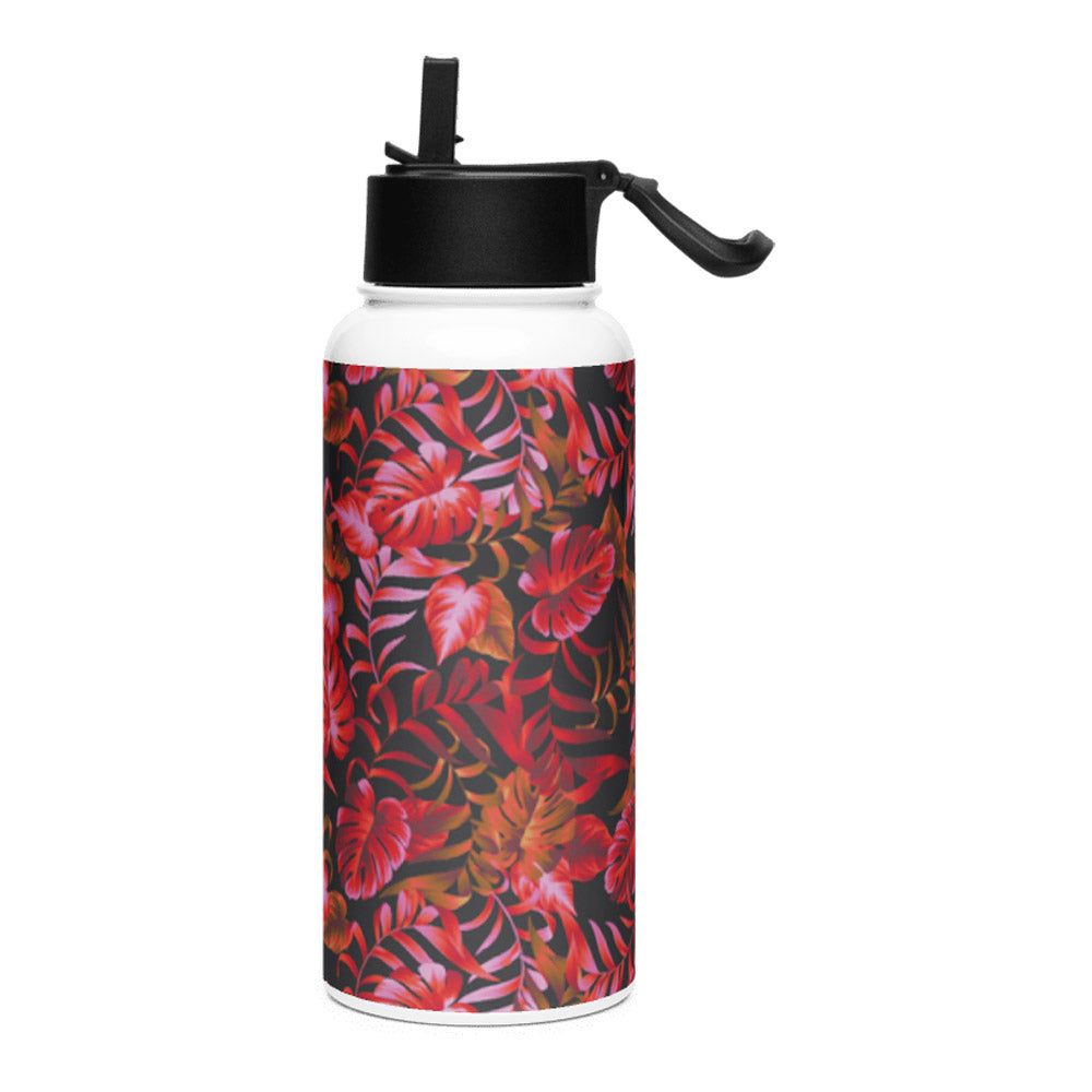 Mosaic Motif KSV 2 Stainless Steel Water Bottle with a Straw Lid