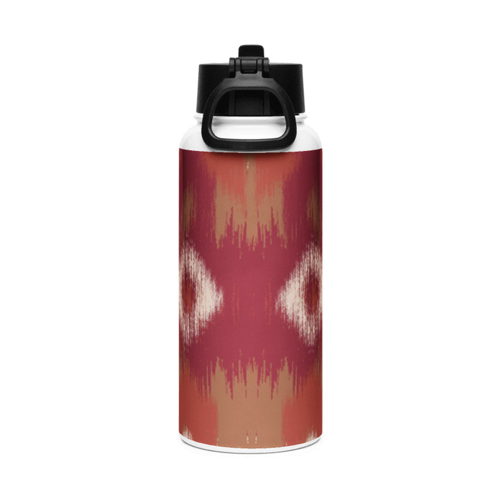 Mosaic Motif KSV 3 Stainless Steel Water Bottle with a Straw Lid