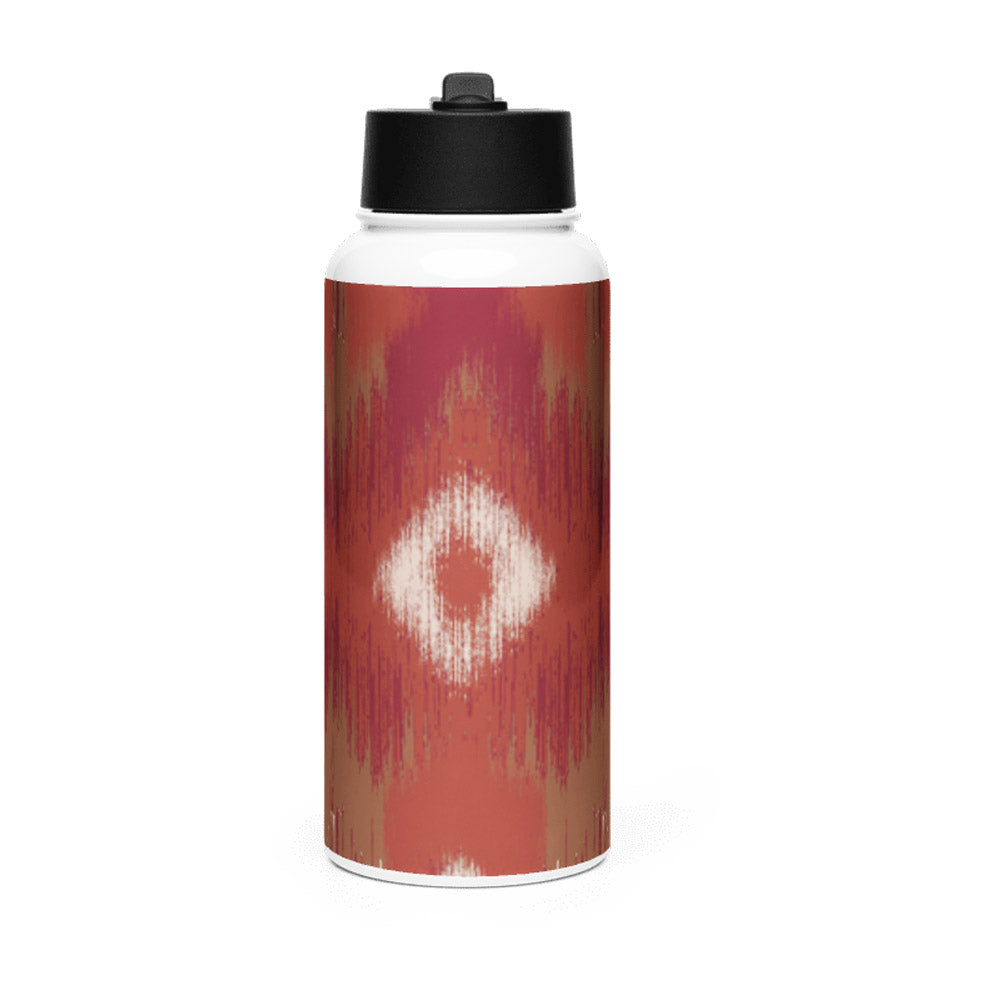 Mosaic Motif KSV 3 Stainless Steel Water Bottle with a Straw Lid