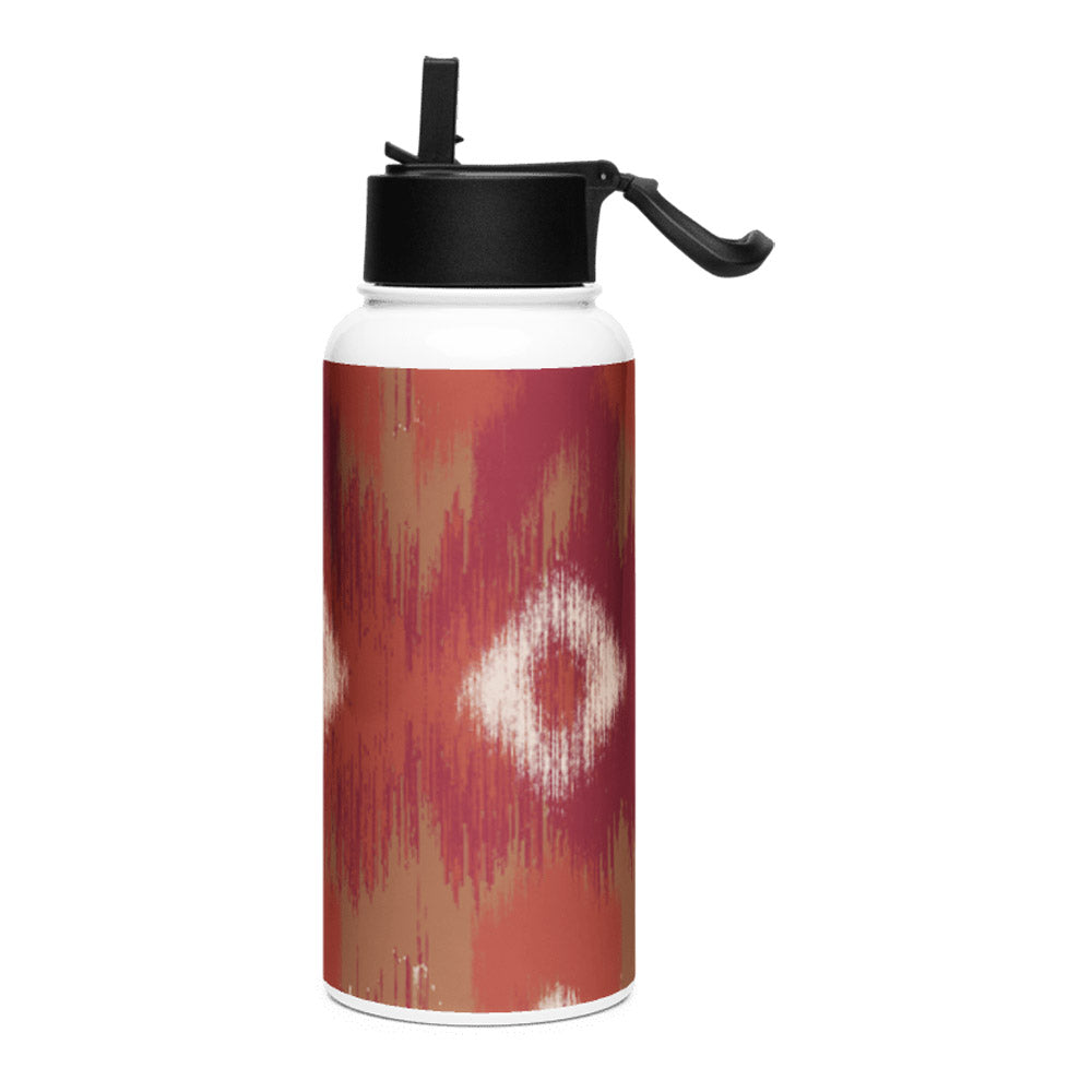 Mosaic Motif KSV 3 Stainless Steel Water Bottle with a Straw Lid