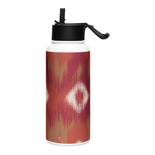 Mosaic Motif KSV 3 Stainless Steel Water Bottle with a Straw Lid