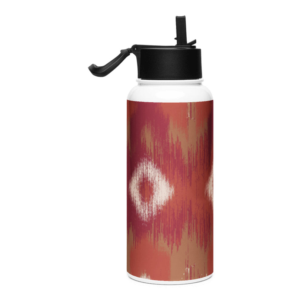 Mosaic Motif KSV 3 Stainless Steel Water Bottle with a Straw Lid