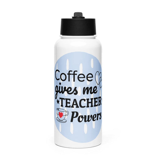 Mosaic Motif KSV 7 Stainless Steel Water Bottle with a Straw Lid