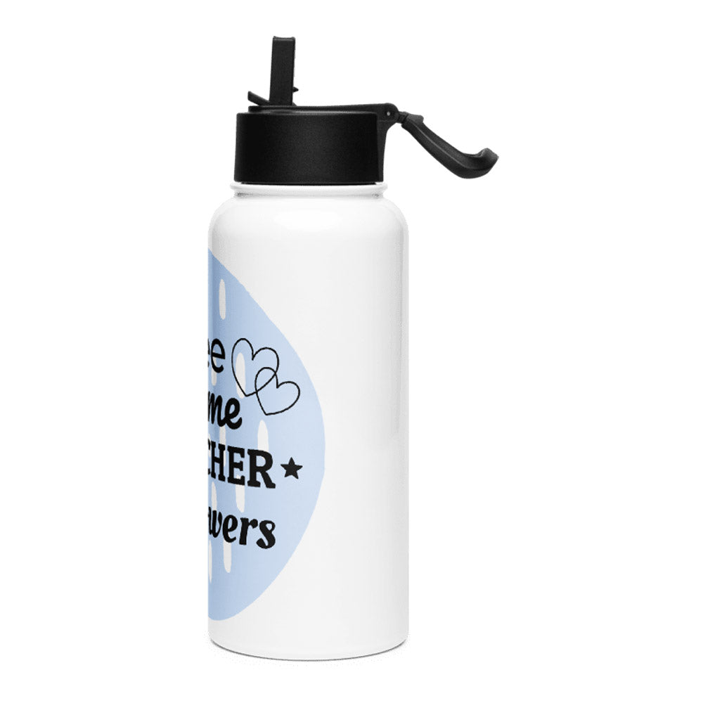 Mosaic Motif KSV 7 Stainless Steel Water Bottle with a Straw Lid