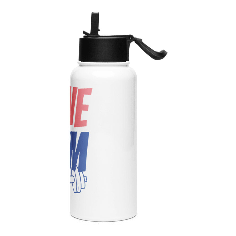 Mosaic Motif KSV 8 Stainless Steel Water Bottle with a Straw Lid