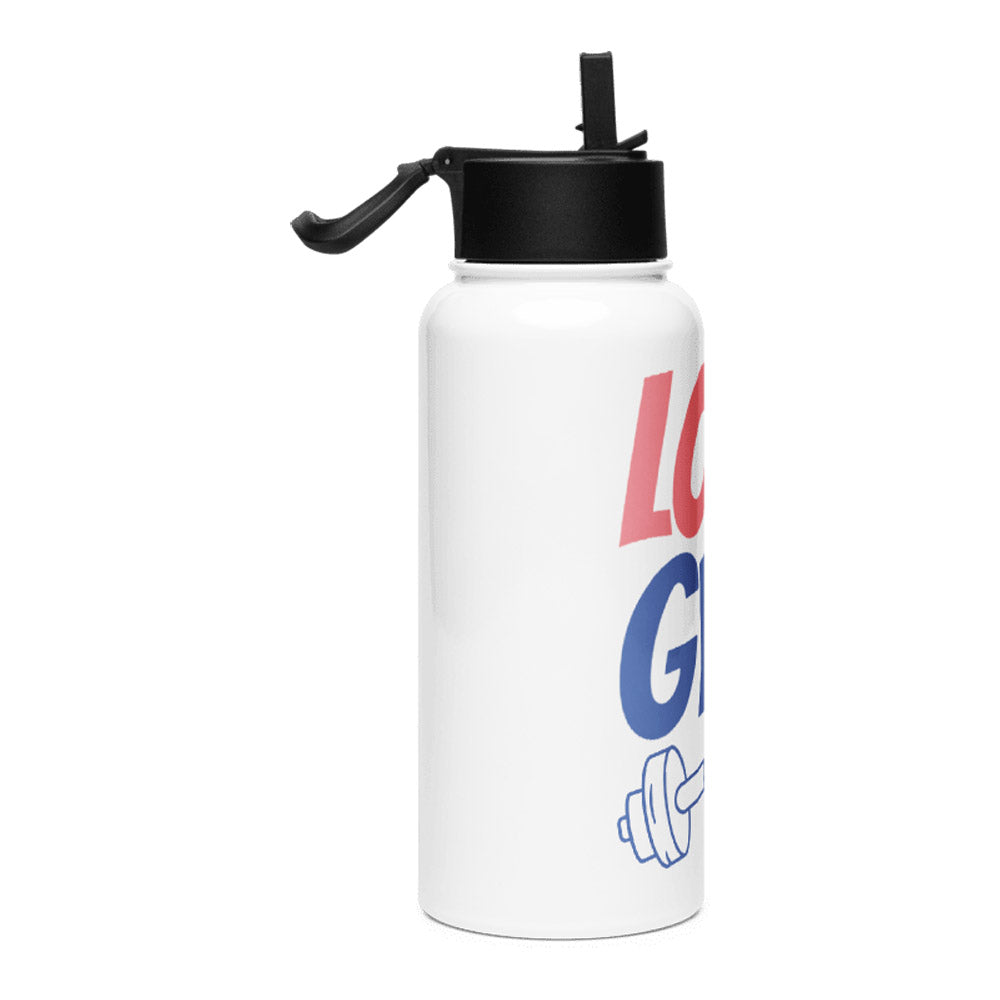 Mosaic Motif KSV 8 Stainless Steel Water Bottle with a Straw Lid